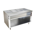 Thumbnail image #1 for Omcan 49021 (FW-CN-0004-C) Hot Food Open Well Steam Table, electric, 58"W, single connected large water reservoir, (4) full size GN pan capacity