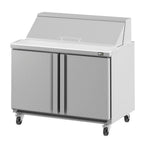 Thumbnail image #1 for Infrico USA IRT-UC36P 36-inch Refrigerated Sandwich/Salad Prep Table, 2-Section, 2-Door, Stainless Steel