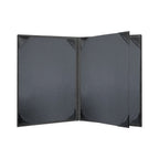 Thumbnail image #2 for Risch Harley HAR-4V 8.5X11 Padded Faux-Leather Menu Cover, 8-1/2 x 11 in, Booklet, 4-View Case of 25