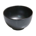 Thumbnail image #1 for Korin Inc Tessa Black DBR-G5927-TK Asian Soup Bowl, Ceramic, 18 oz, 5 in Round, Gun Metal Sheen