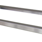 Thumbnail image #1 for Steril-Sil Company E1-WDB-2H Wall-Mounted Shelf, 35"W x 12-1/2"D, 18 Gauge 304 Stainless Steel, Angled Cutouts