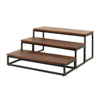 Thumbnail image #2 for Steelite International Creations Buffet 7363MW333 Rectangular Metal Buffet Riser, Pivot, Black, 21.88 x 7.38 x 3 in