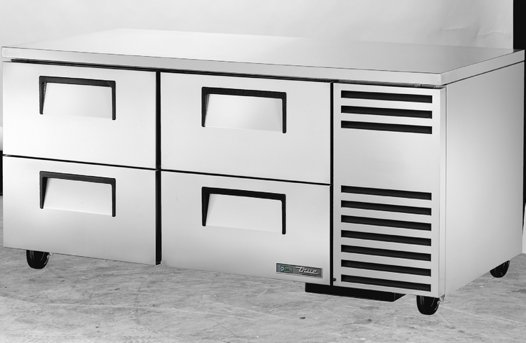 Product image #6 for True 67.25-Inch 2-Section 4-Drawer Deep Undercounter Refrigerator