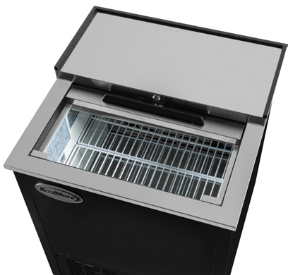 Product image #6 for KoolMore 25-Inch Commercial Glass Froster, 5 Cu. Ft., Black Steel Finish
