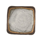 Thumbnail image #1 for Korin Inc PLL-385 Ceramic Square Plate, 9-1/4", Gray, Medium Rim