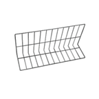 Thumbnail image #1 for G.E.T. W81228-B Refrigerated Case Shelf Divider, 28"L x 8"W x 12"H, Black Vinyl-Coated Wire Case of 12