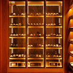 Thumbnail image #1 for Oscartek Gala GALA W2100-2T Commercial Wine Cooler, 86-Inch, Dual Medium Temperature, Three Triple-Pane Glass Doors, Stainless Steel Exterior