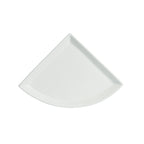 Thumbnail image #1 for G.E.T. Bugambilia PM405-MOD Quarter-Moon Cast Aluminum Buffet Platter with Resin Coating, 19.3"L x 13.5"W x 1"D