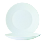 Thumbnail image #1 for Cardinal Restaurant White by Arcoroc 29337 Round Opal Rim Plate, 8-3/4" Case of 2 Dozen