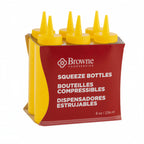 Thumbnail image #1 for Browne USA Foodservice 57800817 8 oz Yellow Mustard Squeeze Bottle, Polyethylene, No-Drip Tip