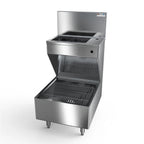 Thumbnail image #1 for NBR Equipment HUSC-2025 Hand/Utility Sink Combination, 2-Compartment, Stainless Steel, 20-1/2"W x 25-3/4"D x 43-1/4"H, 10" Backsplash