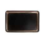 Thumbnail image #1 for CAC China VEN-RT12 Standard Rectangular Platter, 10", Midnight Black/Desert Beige 1 Dozen