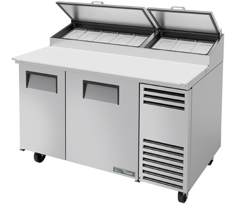 Product image #10 for True 60-1/4-Inch 2-Section Pizza Prep Table with Self-Contained Side-Mounted Refrigeration