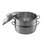 Thumbnail image #1 for Libertyware STMC6514 14-Inch Aluminum Chinese Steamer Set with Pot, Perforated Steamer and Cover