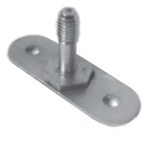 Thumbnail image #1 for SPG International Iss MMFP1Y Half Modified Foot Plate, Floor-Boltable, Antimicrobial Finish