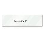Thumbnail image #1 for Eastern Tabletop 05247G Rectangular Clear Tempered Glass Riser Shelf, 24"L x 7"W x 3/8" Thick