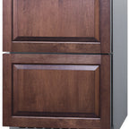 Thumbnail image #2 for Summit Commercial SPRF34D7 Undercounter Refrigerator-Freezer, 24"W, 3.9 cu. ft., 2 Drawers, Stainless Steel