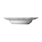 Thumbnail image #2 for Steelite International Folio, Porcelain 62585FP815 Round Porcelain Rim Pasta Bowl, 19 oz, 11" x 2", Triple Line Green 1 Dozen