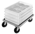 Thumbnail image #6 for Channel Manufacturing PBD Aluminum Bun Pan / Dough Box Dolly with 5-Inch Swivel Plate Casters