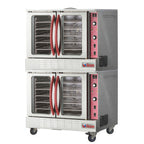 Thumbnail image #1 for MVP Group LLC IKON Cooking IGCO-2 LP Dual Full-Size Convection Ovens, LP Gas, 10-Pan Capacity per Oven, Stainless Steel Exterior