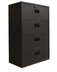Thumbnail image #7 for 36-Inch Charcoal Black Lateral Filing Cabinet with 4 Drawers