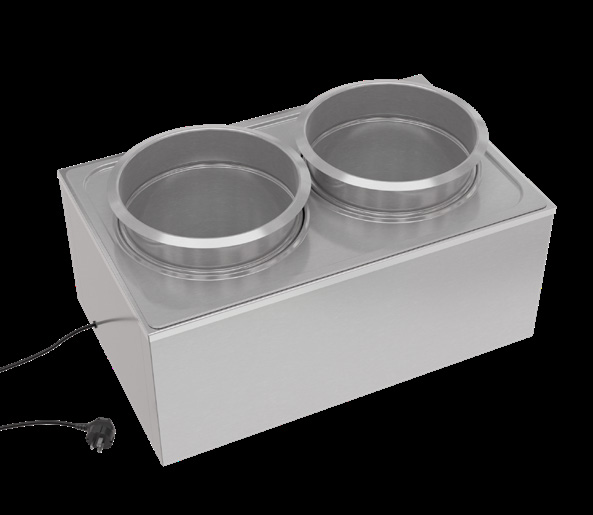 Product image #6 for KoolMore 2-Pot Countertop Electric Food Warmer, 16 Qt. Capacity