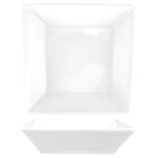 Thumbnail image #1 for International Tableware Slope SP-15 Square Porcelain Bowl, 7 oz., 3-1/2"W x 3-1/2"D x 2"H Case of 3 Dozen