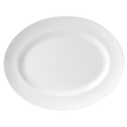 Thumbnail image #1 for Steelite International Steelite Distinction, Vogue 9001C394 Oval Alumina Vitrified China Plate, 8" x 6.25" Case of 2 Dozen