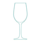 Thumbnail image #1 for Reserve by Libbey - Contour 9231 12 oz All-Purpose Stemmed Wine Glass, Partially Tempered Clear Glass with HD2 Rim