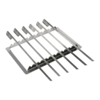 Thumbnail image #1 for JB Prince Gastronomy Plus Ltd G101 SR Stainless Steel Kasai Konro Skewer Rack with 6 Skewers