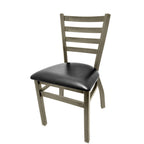 Thumbnail image #1 for Oak Street ST2160-CCS Stackable Ladder-Back Dining Chair with Vinyl Upholstered Seat