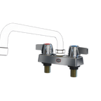 Thumbnail image #1 for NBR Equipment P3D4 4" Deck-Mount Faucet Without Spout, Brass Body, 1/4-Turn Ceramic Cartridges