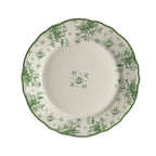 Thumbnail image #1 for Steelite International HL Ivory HL54463904 9" Round China Plate, Scalloped Edge, Carolyn Camille Green Case of 2 Dozen
