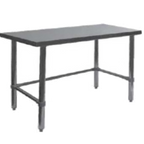 Thumbnail image #1 for GSW USA WT-P2436B 36"W x 24"D x 35"H Stainless Steel Work Table, 16-Gauge 304 Top, Open Base with Side & Rear Crossrails