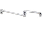 Thumbnail image #1 for AllPoints Foodservice Parts & Supplies 1151039 Deck-Mount Double-Joint Faucet Spout, 18 in, Chrome-Plated Brass, Lead-Free