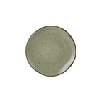 Thumbnail image #1 for Tuxton China Artisan Geode GGO-002 Porcelain Round Plate, 6-1/2-Inch, Olive Case of 2 Dozen