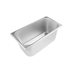 Thumbnail image #1 for CAC China STPT-S25-6 1/3 Size Solid Stainless Steel Steam Pan, 6" Deep, 25 Gauge Case of 24
