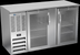 Thumbnail image #2 for Beverage-Air 58-Inch Two-Section Shallow-Depth Food-Rated Back Bar Refrigerator with Glass Doors