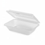 Thumbnail image #1 for G.E.T. Eco-Takeouts EC-11-1-CL Clear Polypropylene Half-Size 1-Compartment Food Container, 9 x 6.5 x 2.5 in, Snap Closure 1 Dozen