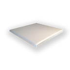 Thumbnail image #1 for JustChair Manufacturing TTLMPD-3672 Rectangular Padded Vinyl Table Top, White, 36 x 72 Inches