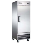 Thumbnail image #1 for USR Brands Coldline C-1RE One-Section Reach-In Refrigerator, 23 cu. ft., Solid Hinged Door, Bottom-Mounted Self-Contained Refrigeration