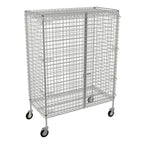 Thumbnail image #1 for Tarrison Products Ltd. TS-MSU2460Z-KIT Mobile Security Cage, 60"W x 24"D x 69"H, 2" Mesh, Lockable Doors, Casters