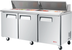 Thumbnail image #5 for Turbo Air E-Line Three Section Sandwich/Salad Refrigerated Prep Table, 72-5/8 Inch, 19 Cu. Ft., 3 Doors, Self-Contained