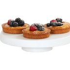 Thumbnail image #1 for Cal-Mil 23755-122-15 Round Melamine Buffet Pedestal, White, 12.25" Diameter x 2.25"H, Dishwasher-Safe