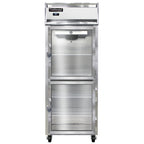 Thumbnail image #1 for Continental Refrigerator 1RENSSGDHD One-Section Extra-Wide Reach-In Refrigerator, 28-1/2" Wide, Half-Height Glass Doors, Stainless Steel