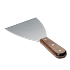 Thumbnail image #1 for TableCraft Products 254 Grill & Griddle Scraper, 4" Stainless Steel Blade, Wood Handle Case of 12