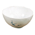 Thumbnail image #1 for Thunder Group Blue Bamboo 3006BB Melamine Rice Bowl, 9 oz., 4-3/8" Round, Blue Bamboo Case of 24 Dozen