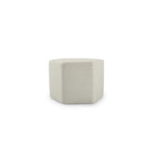 Thumbnail image #1 for Mikasa Hospitality (Lifetime Brands, Inc.) Chic 5320795 Porcelain Hexagonal Platform Plate, White Roche, 3-1/8" Case of 24