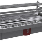 Thumbnail image #1 for Kopa Grilling Solutions KOPA ROBATA 120TT Robata Charcoal Grill, 70.87"W, Tabletop, Stainless Steel, Side Tables and Condiment Station
