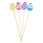 Thumbnail image #1 for TableCraft Products 12139 Decorative Bamboo Egg Picks, Assorted, 4-1/2 in Case of 6